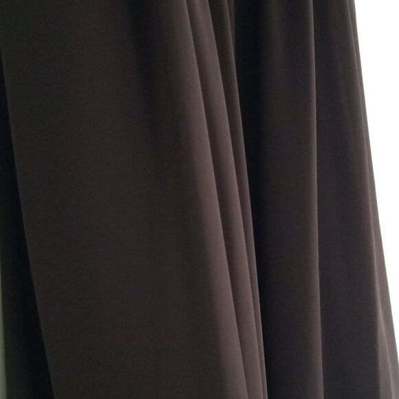 Bari Jay Ladies Brown & Cream Deep V-Neck Knee Length Formal Dress - Size 6 - Picture 9 of 9